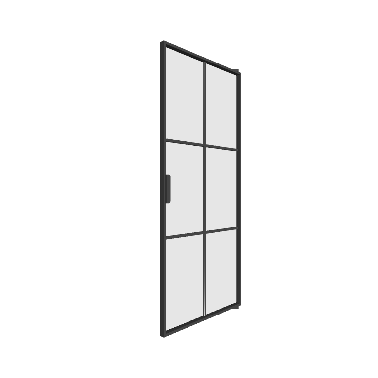 Stahl Loft Pivot-Tür P6 Elegance Line