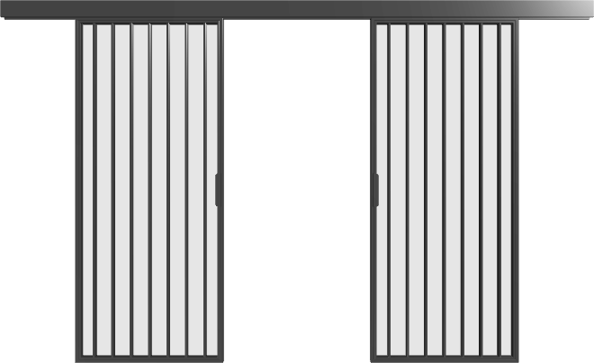 Schiebetür (doppel) - S12 Loft Line