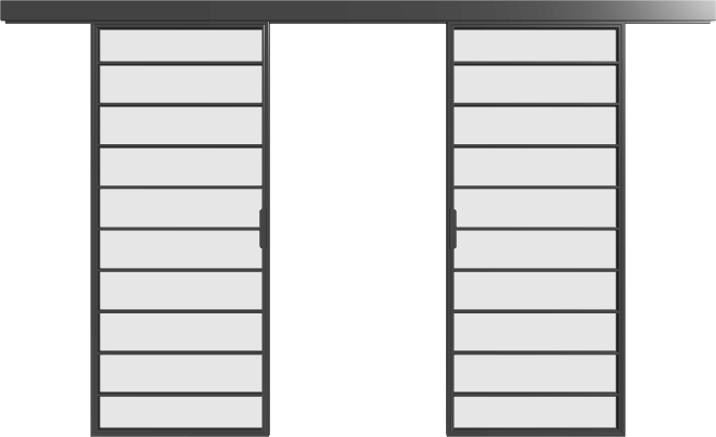 Schiebetür (doppel) - S13 Loft Line