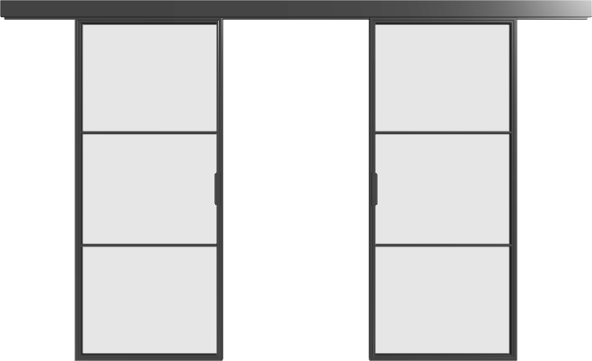 Schiebetür (doppel) - S3 Loft Line