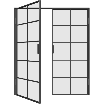 Doppelflügeltür mit Standflügel M10 (DIN L) Elegance Line