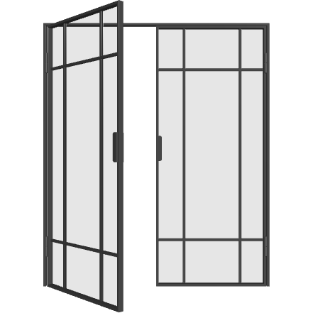 Doppelflügeltür mit Standflügel M11 (DIN L) Elegance Line