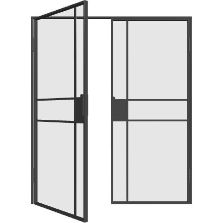 Doppelflügeltür mit Standflügel M16 (DIN L) Elegance Line