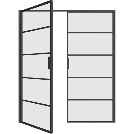 Doppelflügeltür mit Standflügel M5 (DIN L) Elegance Line