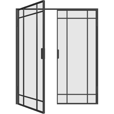 Doppelflügeltür mit Standflügel M9 (DIN L) Elegance Line