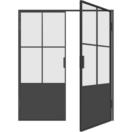 Doppelflügeltür mit Standflügel M14 (DIN R) Elegance Line