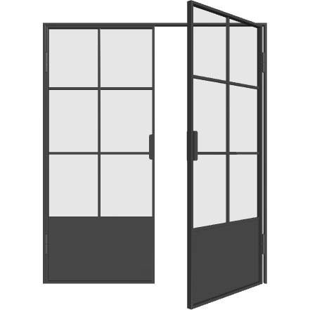 Doppelflügeltür mit Standflügel M15 (DIN R) Elegance Line