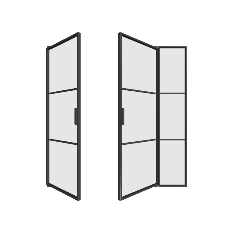 Loft Pivot Doppeltür mit Seitenteil rechts Elegance Line