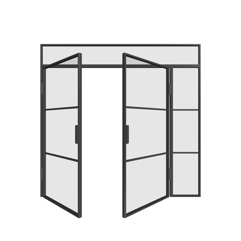 Loft Doppeltür mit Seitenteil rechts und Oberlicht Elegance Line