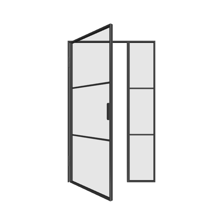 Lofttür mit Seitenteil rechts (DIN L) Elegance Line