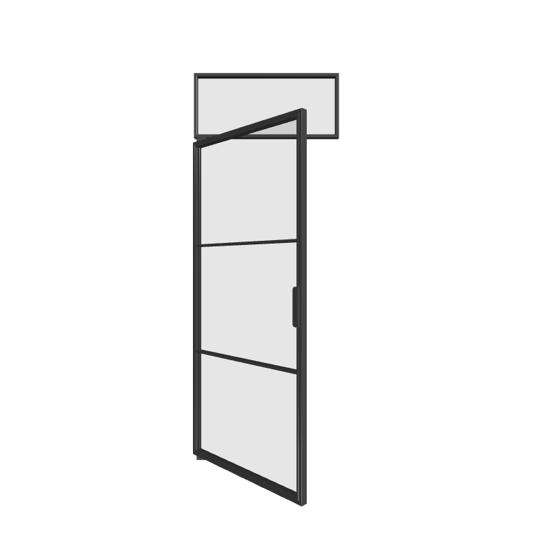 Loft Pivottür Einzeltür mit Oberlicht (DIN L) - Loft Line