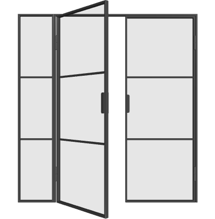 Doppeltür link Aktive mit Seitenteil links Elegance Line