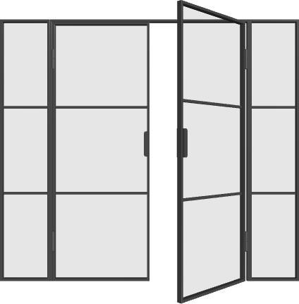 Doppeltür recht Aktive mit Seitenteilen Elegance Line