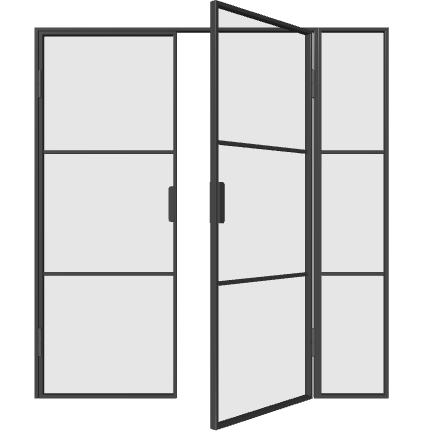 Doppeltür recht Aktive mit Seitenteil rechts Elegance Line