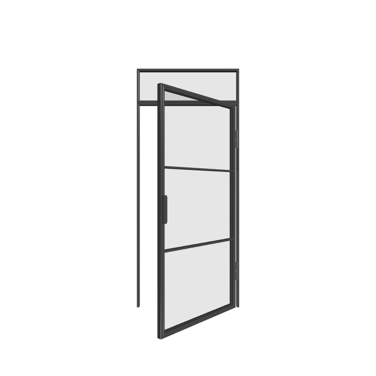 Loft Einzeltür mit Oberlicht (DIN R) Industrial Line