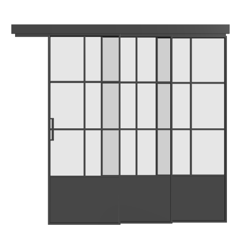 Schiebetür kaskadisch (dreifach) - S15 Loft Line