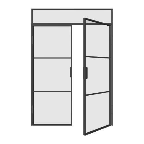 Loft Doppeltür recht Aktive mit Oberlicht Elegance Line