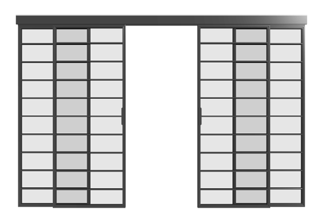 Schiebetür (vierfach) - S13 Loft Line