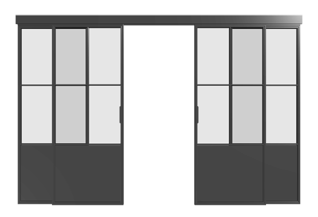 Schiebetür (vierfach) - S14 Loft Line