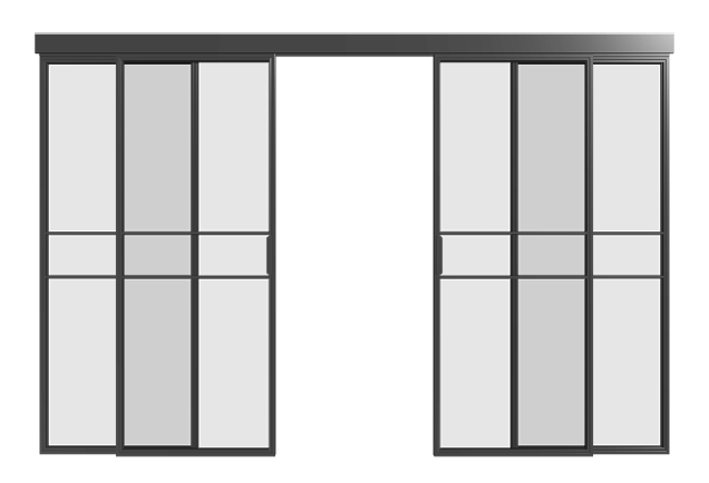 Schiebetür (vierfach) - S17 Loft Line