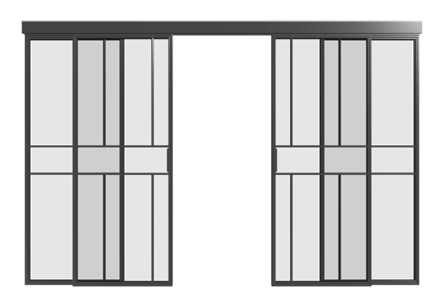 Schiebetür (vierfach) - S18 Loft Line