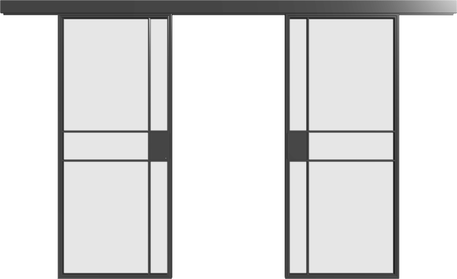 Loft Doppel-Schiebetür S16 Industrial Line