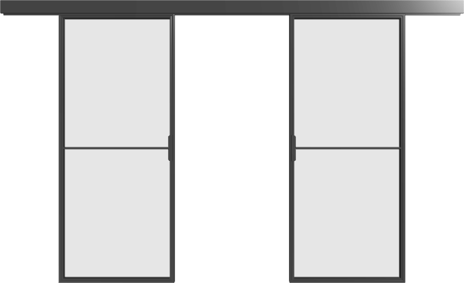 Loft Doppel-Schiebetür S2 Industrial Line