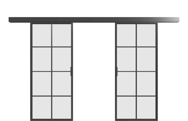 Loft Doppel-Schiebetür S8 Industrial Line
