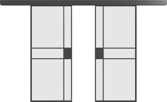 Loft Doppel-Schiebetür S16 Elegance Line