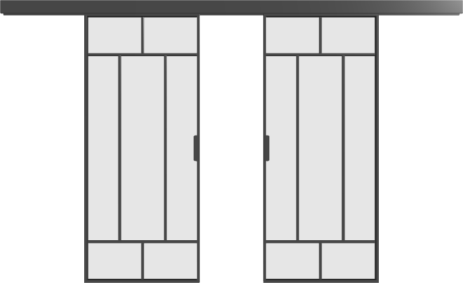 Loft Doppel-Schiebetür S7 Elegance Line