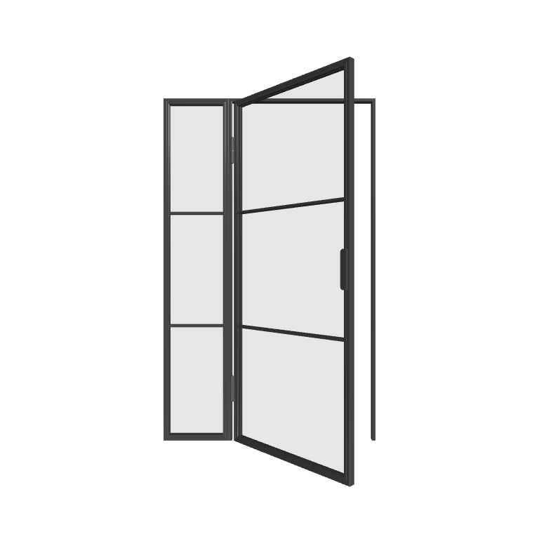 Lofttür mit Seitenteil links (DIN L) Industrial Line